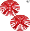 2 PCS Car Wash Bucket Insert, Dirt Guard Bucket Insert Helps Remove Dirt Debris Washing Kit, Detail Grit Trap Filter Cleaning Tool Fits 3-5 Gallon Bucket, Car Accessories（Red）