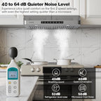 30 Inch Under Cabinet Range Hood, 980CFM Fast Venting Ducted, Kitchen Hood With 3 Speed Gesture Sensing & Touch Control, Stainless Steel Stove Hood With LED Light And 2 Baffle Filters