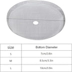 5Pcs 304 Stainless Steel Coffee Mesh Filter Portable Reusable Cofffe Pot Mesh Filter Coffee Making Tool Mesh Accessory (Large-1000ml)