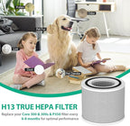 Upgraded Core 300 Air Puri-fier Replacement Filter Compatible with LEVOIT Core 300s-P Air Puri-fier, 4 in1 H13 True HEPA Filter,Core 300-RF Filters, Activated Carbon Filter for Smoke Removal Version