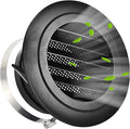 Soffit Vents 8 Inch, Round Exhaust Air Vent Cover with Built-in Fly Screen for Bathroom Kithchen Office Home, Black 1P 200mm