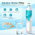 ICEPURE Alkaline 4396508 Refrigerator Water Filter Replacement for EDR5RXD1, EveryDrop Filter 5, Whirlpool 4396510, 4392857, 4396547, 9085, NL300, LC400V, PNL240V, WF-NLC240V WF285, Enhances PH, 3Pack