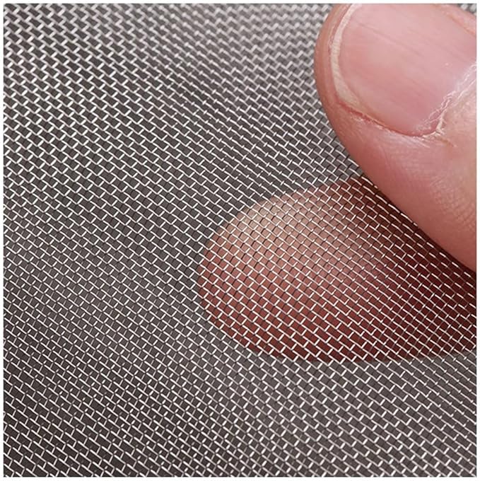 MRYBD 304 Stainless Steel Woven Wire Mesh Small 1mm Hole Fine Wire Mesh, 30 Mesh Drain Cover Mesh, Garden Insect Screen, for Air Bricks, Window, Vents, Filter 1x1m