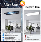 Fluorescent Light Covers - Classroom Covers for Ceiling Lights, 1 PCS 4 x 2 Feet Magnetic Light Filters, Classroom, Office Decor (Galaxy)