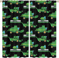 Kids Agriculture Machine Window Curtains, Farm Equipment Tractors Transport Combines Rod Pocket Decorative Windows Curtain for Boys Children Teens Room Decor 84x84in (30% Blackout)