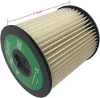 CF Clean Fairy Vacuum Cleaner Filter Replacement for Dirt Devil CV2000 series 7-Inch Central Vac Filter 8106-01 For Vacuflo Tcs-5525 Royal CS400 CS620