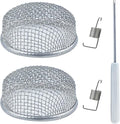 2 Pack RV Flying Insect Screen Furnace Vent Cover Bug Screens, 2.8 x 1.3 Inch Stainless Steel Mesh for Camper, Installation Tool Included