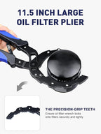 SMART JERRY - Adjustable Oil Filter Wrench | Self-Adjusting Oil Filter Removal Tool | Wide Oil Filter Remover | Motorcycle Fuel Filter Wrench | Automotive Oil Change Kit | Fit 2-5'' Filters