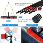 Spray Bar Kit Window Cleaning Brush, Outdoor Window Glass Solar Panel Cleaning,Extendable Cleaner For Greenhouse Roofs, Cleaning Photovoltaic And Solar Panels/35Cmbrushhead/12M/3,35cmbrushhead,9M/30F