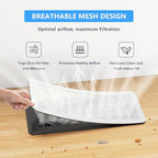 Magnetic Vent Screen Mesh Covers 3 Pack -5.5x12, Air Vent Filters with Durable PVC Frame, Air Vent Screen Register Trap,Vent Mesh–Upgraded Thickness(2.5mm) for Home Wall Ceiling (White)
