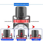 Compressed Air Pressure Filter Regulator Airtac BFR3000-C 3/8'' NPT 0-140 PSI Combo Piggybac Adjustable,Bracket,Gauge Semi-Auto Drain