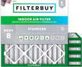 Filterbuy 14x14x2 Air Filter MERV 8 Essential Dust & Allergy Defense (5-Pack), Electrostatic Pleated HVAC AC Furnace Filters Replacement, Made in USA (Actual Size: 13.50 x 13.50 x 1.75)