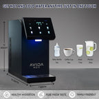 Ultra Instant Hot & Cold Water Dispenser - Bottleless Water Dispenser Countertop, Full Installation Kit, Quiet Multi-Stage Filtration + UV Sterilization - Black