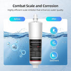 AP431 Replacement Cartridge for Aqua-Pure AP430SS, MIZUDO Whole House Scale Inhibition System, Water Heater Softener System, Prevent Scale Build Up On Hot Water Heaters, 3 Pack