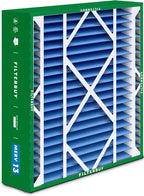 Filterbuy 24x25x5 Air Filter MERV 13 Optimal Smoke & Allergy Defense (3-Pack), Electrostatic Pleated HVAC AC Furnace Filters for Carrier FILXXCAR0024, Maytag & More (Actual Size: 23.63 x 24.69 x 4.25)