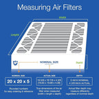 Nordic Pure 20x20x5 (Actual Size: 19 5/8 x 19 7/8 x 4 3/8) Honeywell Replacement Furnace Filters MERV 10 Plus Carbon 1 Pack