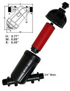 Drip Irrigation Filter 1 inch Disk Y Filter - Male Pipe Thread NPT 120 Mesh for Agriculture Lawn Garden Watering and Irrigation Hose Connectors