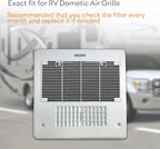 RV Premium Charcoal Activated Carbon Fiber Air Conditioner Filter - Air Duct AC Carbon Filter Replacement for RV AC Vent (6 Pack, 14" x 7.5")