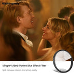 Walking Way 77mm Split Halo FX Prism Lens Filter, Rotating Half-Frame Blur & Halo Effect Filter for Portraits, Creative Photography & Video, Durable Optical Glass