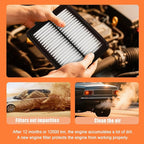 17220-5K0-A00 Air Filter Replacement Compatible with Honda Rigid Panel for Accord Hybrid/Plug-In (2014-2022), CR-V Hybrid (2020-2022)