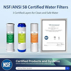 iSpring RCC7D 75 GPD Reverse Osmosis/Deionization Water Filter System, Removes TDS, Chlorine, Fluoride, Lead, and More, Fits Under Sink, 1 Year Warranty