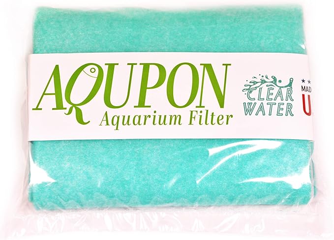 Aquarium Polishing Filter Pad 100 Micron Filters - Media Pads - Cut to Fit 24" by 36" - for Fish Tanks, Aquaculture, Hydroponics - USA Manufacturer (4 Pack)