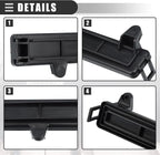 Motoforti Cabin Air Filter Cover, for Jeep Cherokee 2014-2020, Plastic, No.68223045AB, Black