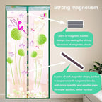 Door Mesh Screen with Magnet, Fly Hanging Temporary Magic Patio Heavy Duty Front Back Screen Magnetic Closure, Portable French Net for Door to Keep Bugs Out Doorway Curtain 35x83 in
