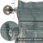 Gone Fishing Valances for Windows, Bronze Wood Grain Kitchen Valance Light Filtering Rod Pocket Short Curtains for Kitchen Bathroom, 1 Panel, 60"x18"