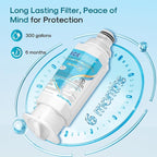 ICEPURE Alkaline DA97-17376B Refrigerator Water Filter Replacement for Samsung HAF-QIN/EXP, DA97-08006C, WD-F45, WS645A RS27T5200SR RS22T5201SR RF28R7201SR RF32CG5400SR RF23M8070SG, Enhances PH, 1Pack