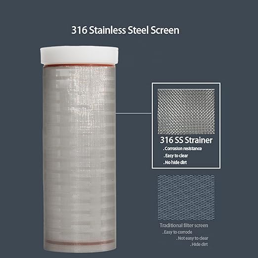 Water Pump Strainer Filter Inlet for High Pressure Washer, Sediment Filter Attachment, 80 Mesh Screen(3/4“ 80Mesh)