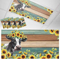 Fluorescent Light Covers Farm Cow Sunflower Magnetic Light Filters Vintage Blue Green Wood Grain Ceiling Light Covers for Classroom Office Home Drop Ceiling Lamp Decor 4 Pieces