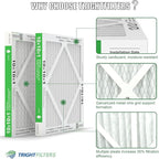 10x10x1 Air Filter 6 Pack, Durable MERV 8 Pleated Home HVAC AC Furnace Filters, Lightweight Compact Air Conditioner Filter Replacement