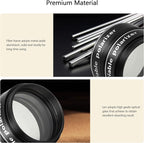 Astromania Telescope Filter, 1.25 Inch Variable Grey Polarizing Filter, Variable Polarizing Moon Filter for Astronomy Telescope & Eyepiece, Telescope Accessory with Adjustable 1-40% Light Transmission
