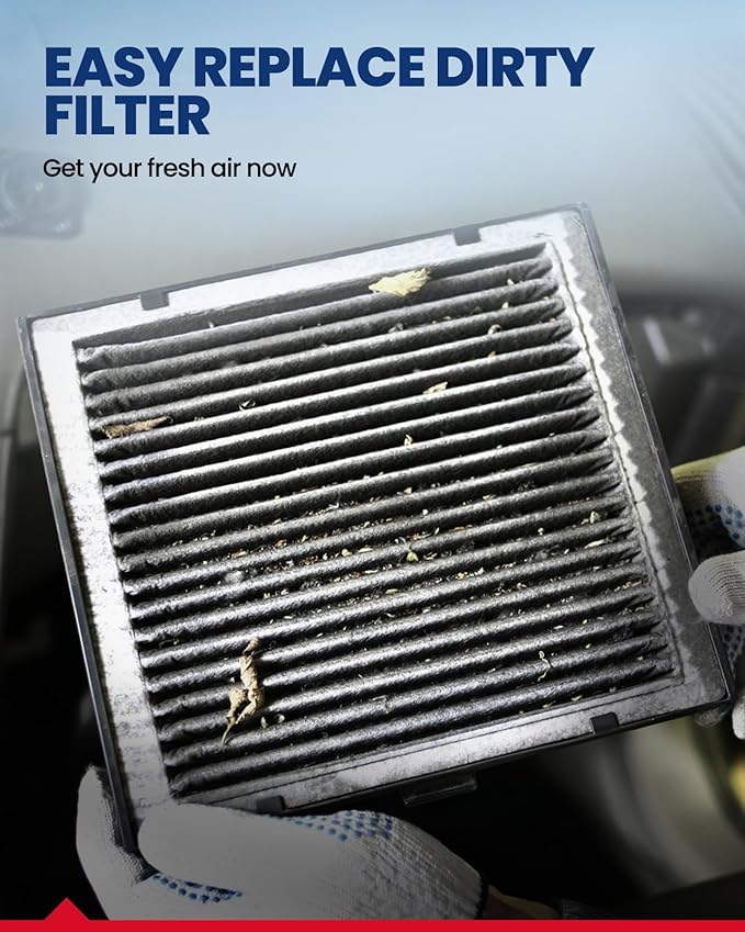 KAX Cabin Air Filter, CF11672 Replacement for Mazda 3 2010 2011 2012 2013, w/Activated Carbon Passenger Compartment Air Filter, Filter Up Dust Pollen