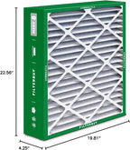 Filterbuy 20x23x5 Air Filter MERV 8 Essential Dust & Allergy Defense (2-Pack), Pleated HVAC AC Furnace Filters for Bryant, Carrier, BDP, Day & Night, and Payne (Actual Size: 19.81 x 22.56 x 4.25)