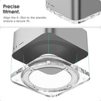 Transparent Acrylic mac Studio Stand, Built in Detachable air Filter Suitable for Mac Studio M2 Max, M2 Ultra, M1 Max, M1 Ultra Accessories，Cooling Desktop Bracket Mount