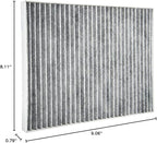 KAX Cabin Air Filter, CF10709 Replacement for Sportage, Tucson, Accent, Rio, Forte, Veloster, Genesis Coupe,Rondo w/Activated Carbon Passenger Compartment Air Filter