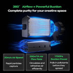 Creality 3D Printer Air Purifier, High-Dense Activated Carbon, 360°All-Round Purification, Long Filter Lifespan, 99% Filtration Efficiency, Smart Touch Control,Fit for Most FDM 3D Printers