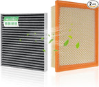 Engine & Cabin Air Filter for Dodge Durango 2011-2026, Grand Cherokee 2011-2022, Grand Cherokee WK 2022 Air filter for Car Replacement CF11183 CA10755 Automotive Accessories-2 Pack