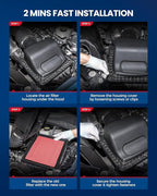 KAX Engine Air Filter CA11895 Compatible with 2016-2023 Toyota Tacoma V6 3.5L, 2013-2021 Toyota Tundra (Only After 9/13), 2014-2021 Toyota Sequoia V8 5.7L, Replace OE 17801-0P100 17801-0S020
