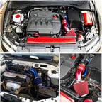 Cone Air Filter 3 Inch Inlet, Clamp-on 76mm/3" Cold Air Intake Filter, Washable Universal Car air filter-Blue