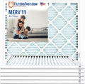 Filters Fast 21.5x23.25x1 Air Filter MERV 11, 1" AC Furnace Air Filters, Made in the USA, 6 Pack