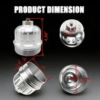 iFJF 134001 Fuel Filter Housing Cap Replacement for 2017-2024 GM Duramax 6.6L L5P Chevy Silverado/GMC Sierra 2500HD 3500HD Billet Aluminum with Drain Plug