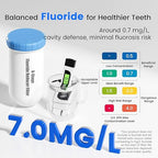 Purewell Fluoride-Free 8-Stage Gravity Water Filter System with PC Water Level Window, Certified to Reduce Fluoride, Lead, Total PFAS (Forever Chemicals), Mercury, and Chlorine, SF-FL-2.25G