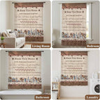 Farmhouse Sheer Curtains 96 Inch Length Brown Country Star Berry Vintage Wood Grain Chiffon Curtain for Bedroom Living Room Light Filtering Rod Pocket Window Treatments Voile Curtains Drapes