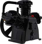 Air Compressor Pump Head, 5-HP Single-Stage Inline-Twin Replacement Air Compressor Pump 3 Cylinder Head, Single-Stage Aluminum Air Compressor Pump Replacement with 115 Max. PSI, 10-12 CFM