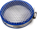 Ultra 4" Stainless Steel Turbo Air Filter – One-Piece Car Air Filter Screen for T3 T4 & T5 Turbo Kit - High-Performance Turbo Racing (Blue)