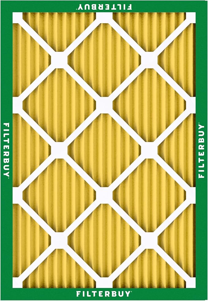 Filterbuy 28x30x1 Air Filter MERV 11 Superior Pet & Allergy Defense (2-Pack), Electrostatic Pleated HVAC AC Furnace Filters Replacement, Made in USA (Actual Size: 27.75 x 29.75 x 0.75)