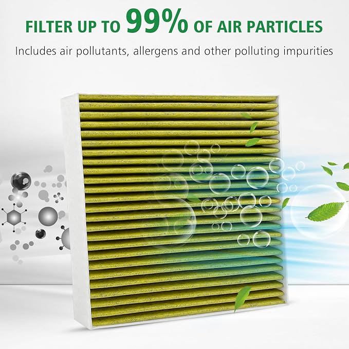 3PCS Cabin Engine Air Filter Kit Fits for 2022 2023 2024 2025 Tundra,2023-2025 Sequoia,Replacement for 87139-0C010,17801-F4010,CA12963,WA11653, JM871JM2963